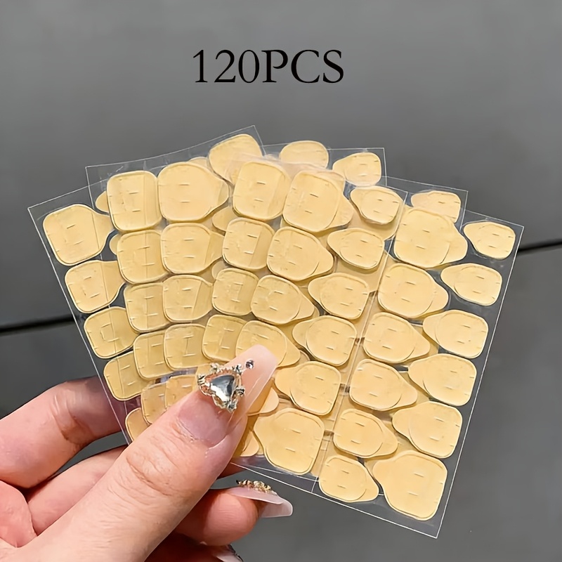 120pcs Of Strong Adhesive Nail Polish, Jelly Nail Polish, Double Adhesive, Wearable Adhesive, Waterproof, Double-sided Adhesive