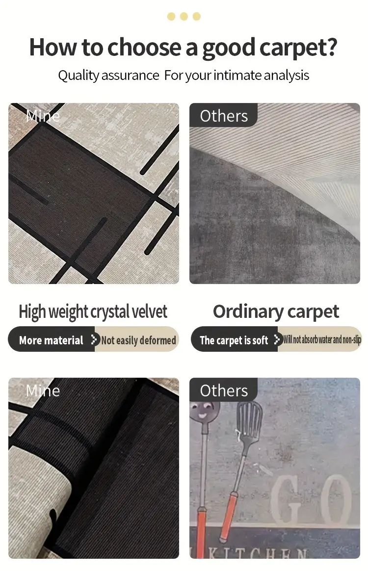 1 diamond fleece non slip water absorbent mat made of 100 polyester machine washable for living room bedroom kitchen bathroom patio home decor outdoor decor Product details 1