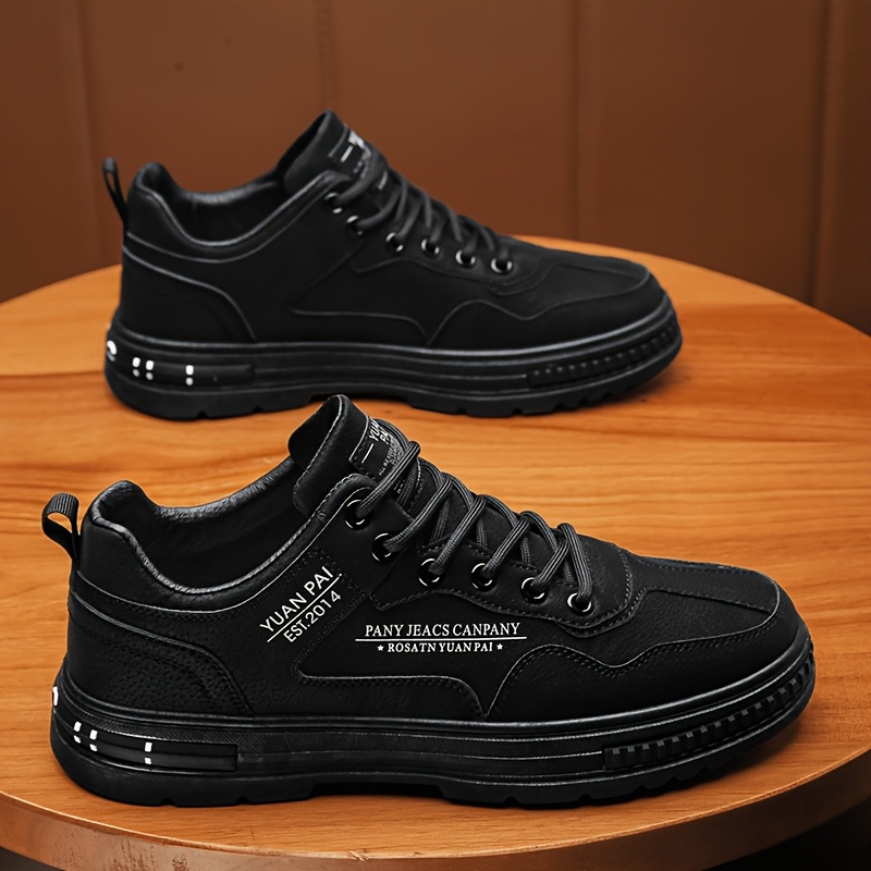 Men's Casual Sneakers - Stylish Lightweight All-Match Skate Shoes with Durable PVC Sole, Comfortable Fabric Lining, and Breathable Design for Outdoor, Sports, and Casual Attire