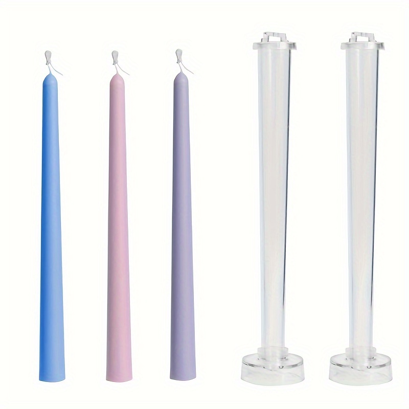TEMU Lontl Handcrafted Aromatherapy Candle Mold Kit - 10.7" Acrylic Cylinder For Diy Candle Making, Transparent Plastic Craft Tool For Home Decor