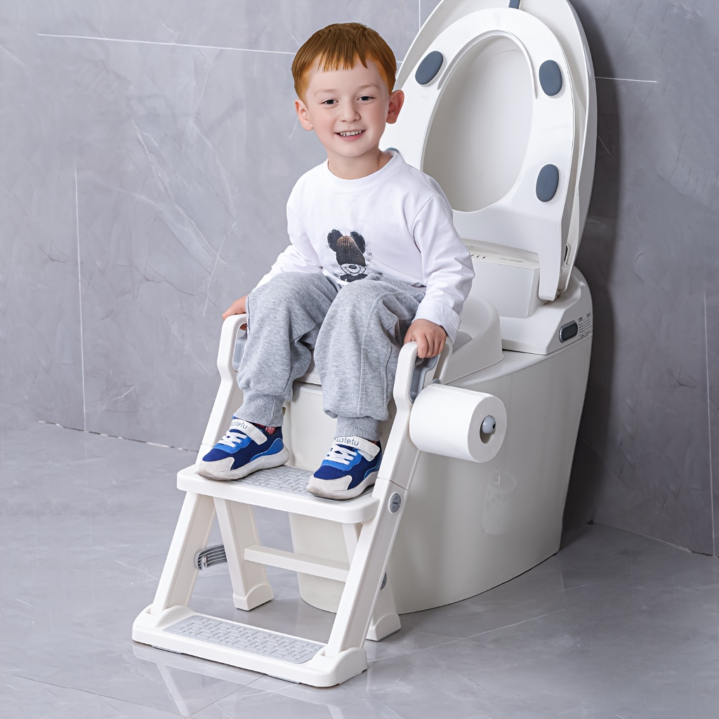 

Potty Seat, Potty Seat For Toilet With Step Stool Ladder, -in-1 Toddler Toilet Seat With Guard, Paper Holder, Stool (white)