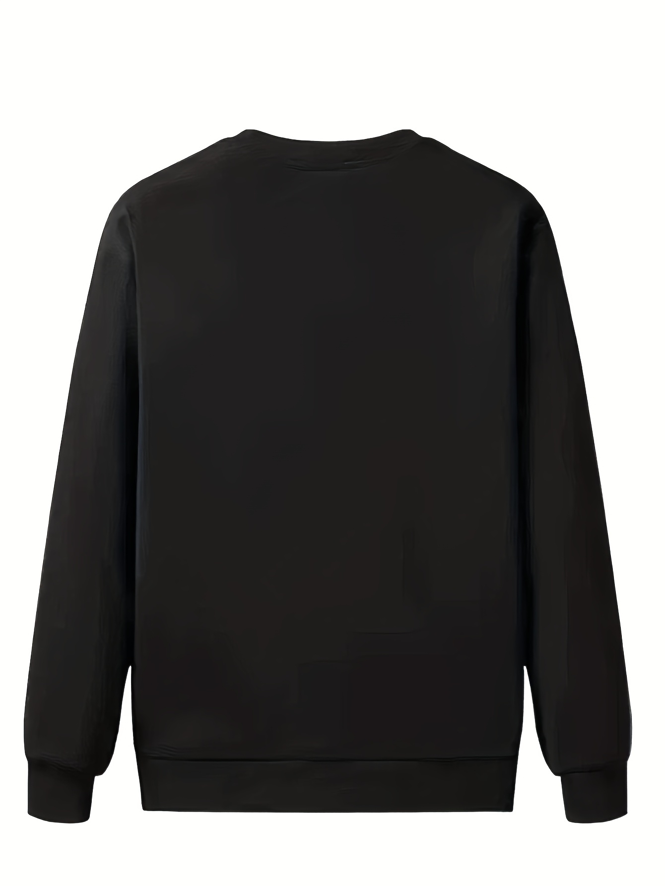 mens fleece sweatshirt thick warm winter casual round neck long sleeve pullover soft fleece lining no inner layering grey navy hand washable cold weather sweater pants long sleeve   for sweaters mens pants long sleeve shirts for Product details 3