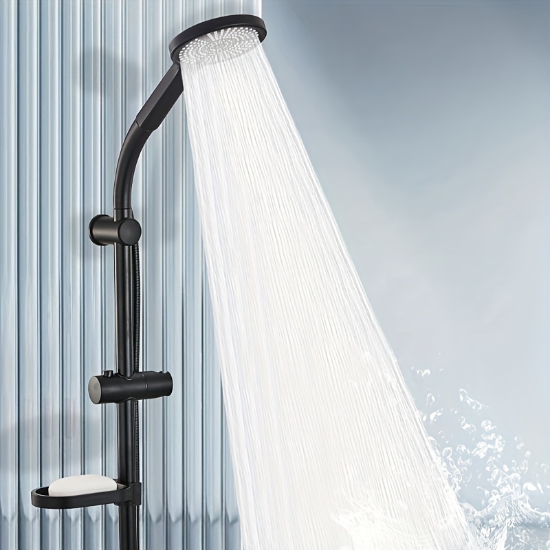 Stainless Steel Shower Riser Rail with Adjustable Height