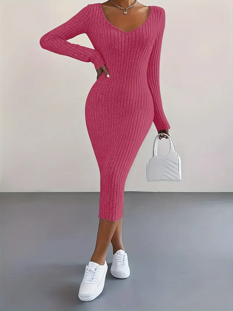 full hands bodycon dress Final Sale Plus Size Deep V Ruched Mini BodyCon Dress with Draping Front in Black and White