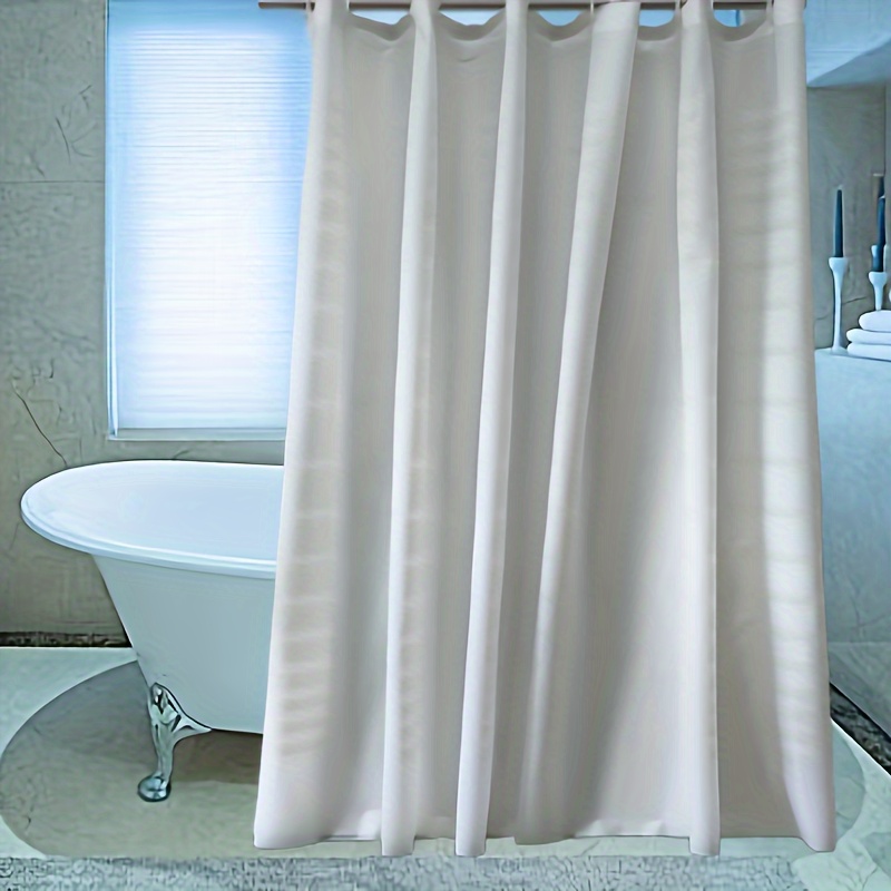 

Peva Bathroom Shower Curtain Partition (modern Simple), Waterproof, Anti-mildew, Anti-dirt, No Drilling, Free 12 Shower Curtain Hooks