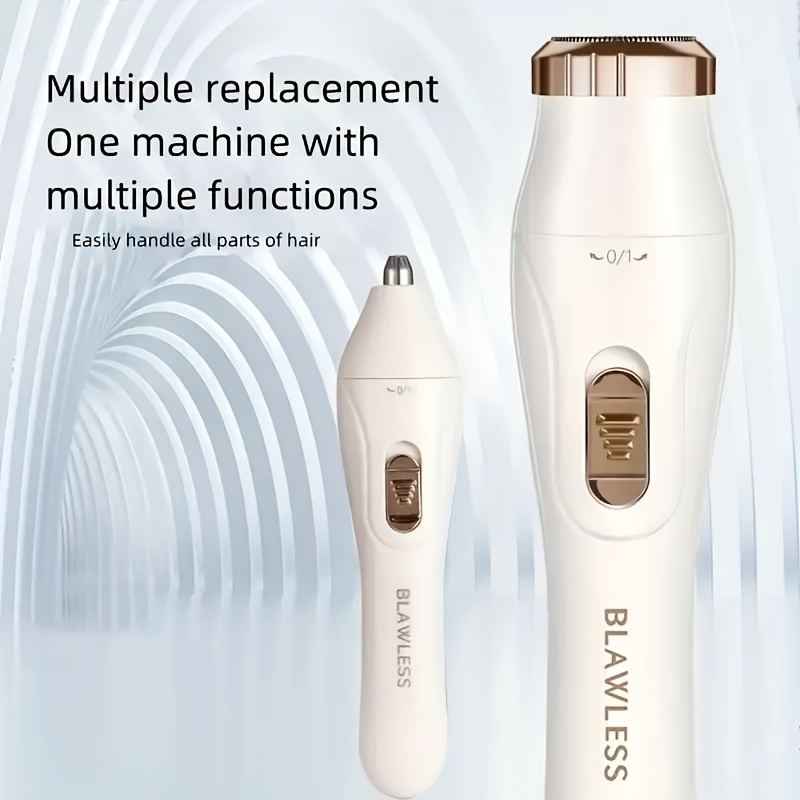 3 in 1 electric epilator set usb rechargeable face trimmer nose hair trimmer bikini armpit leg hair nose hair remover for men and women details 7