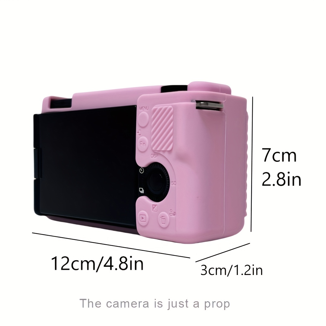 Étui En Silicone Rose Pour Sony ZV-E10 - Housse De Protection Souple Et Antidérapante Pour Appareil Photo