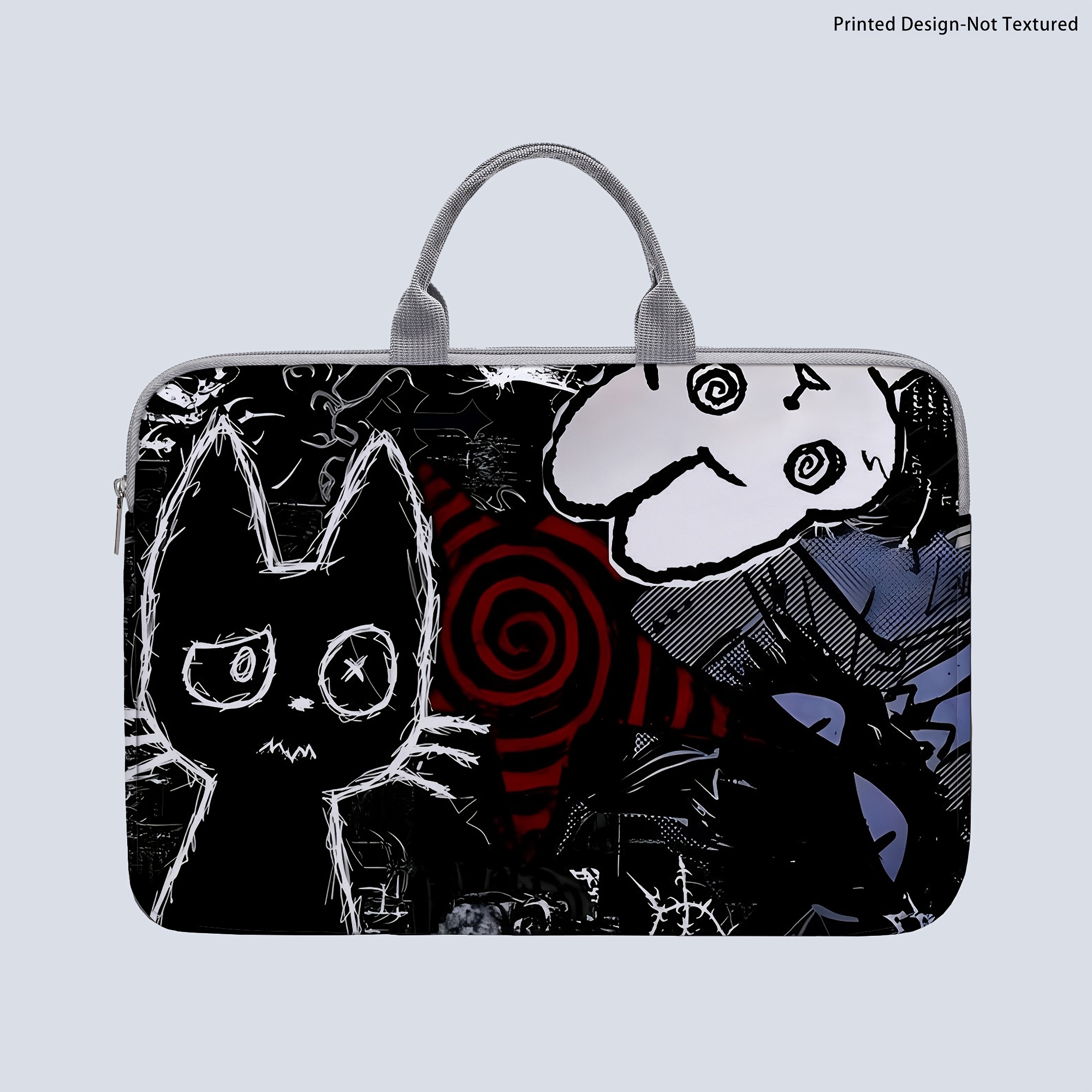 TEMU [printed Design-not Textured] 1 Laptop Sleeve, Cat Print Laptop Sleeve, Briefcase-style Fabric Sleeve, Fits 14-inch Laptops, Soft Laptop Sleeve,