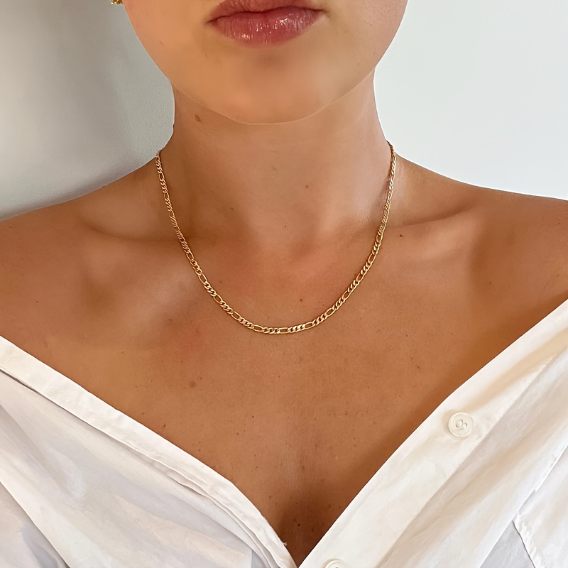 E-shop 18K vergoldete 5 mm dicke Halskette für Männer & Frauen – Luxus-Investment-Schmuck, klassisches ikonisches Logo-Design für Partys,