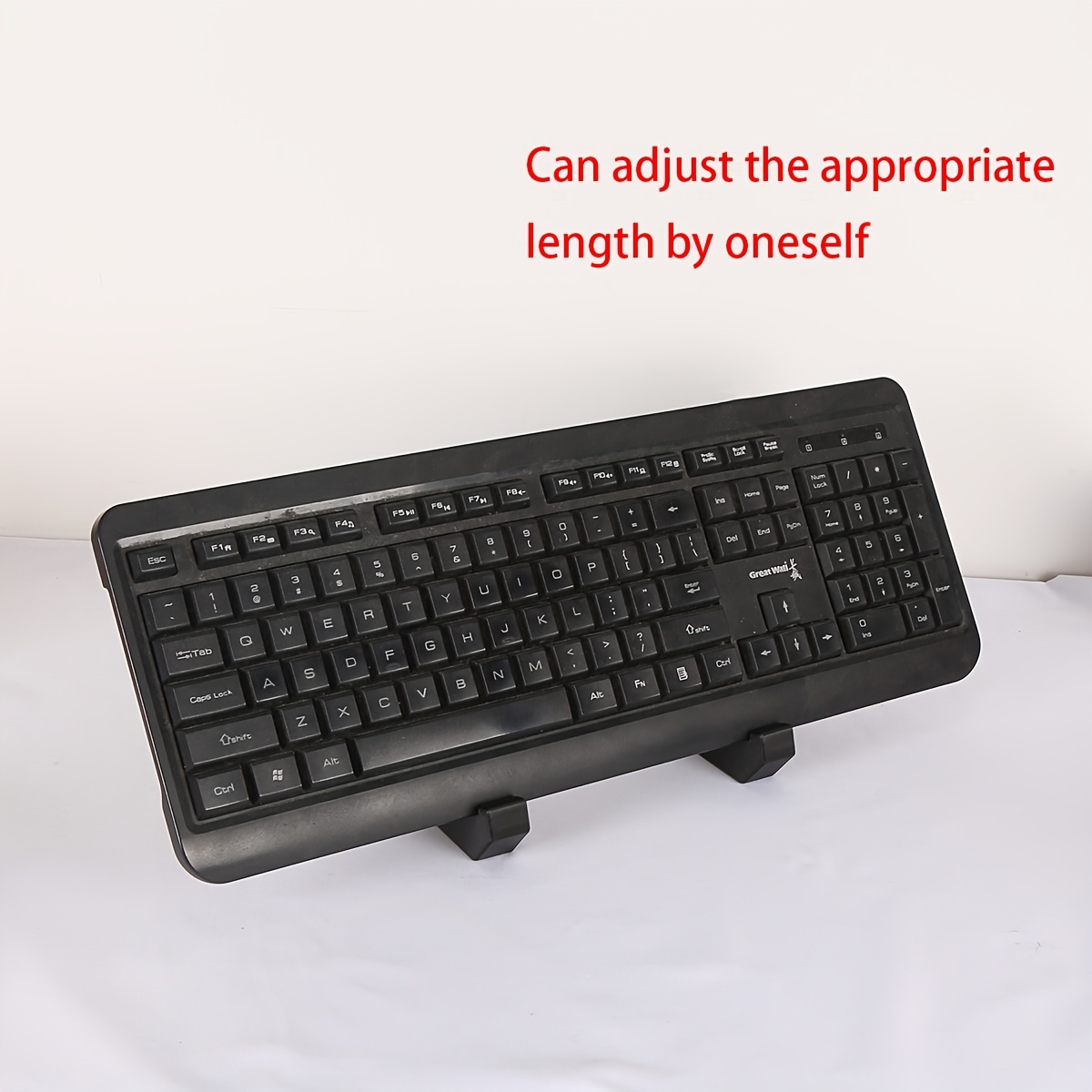 2pcs adjustable keyboard display stand sleek gray black   plastic ideal for   desktop organization   phone holder feature details 2