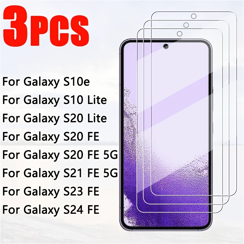 

Lot de 3 Verres Trempés 0., Protecteur d'Écran Haute pour Samsung S10e S10 Lite S20 Lite pour S20 FE S20 FE 5G S21 FE 5G S23 FE S24 FE