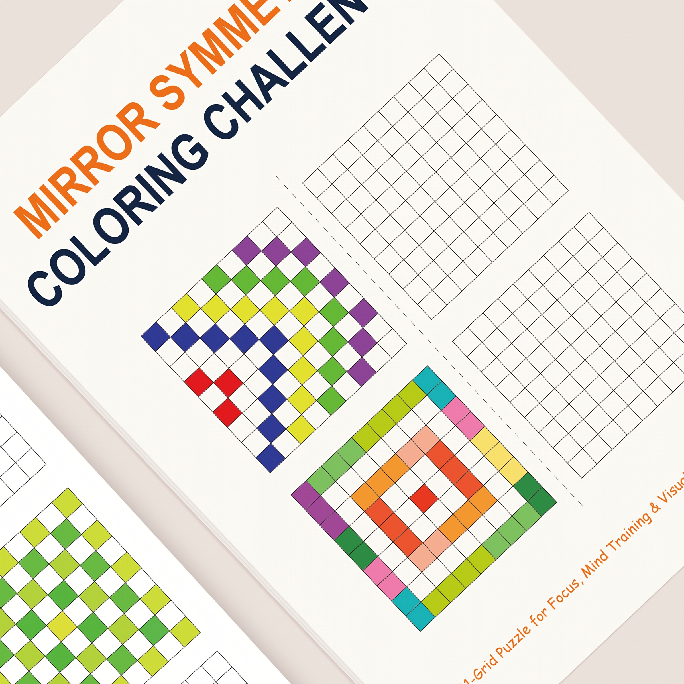 TEMU Drawing Book: 32-page Activity Workbook, Color Recognition, , Thinking Skills, Left- And Hand-brain Coordination Learning & Education,