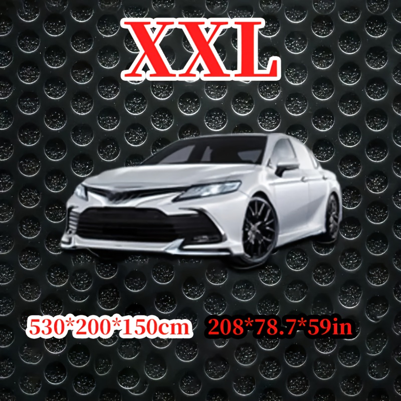 TEMU Vehicle Cover - Shielding, Uv, Rain And - Fits Most Car Models, Black Outdoor Vehicle Cover, Reinforced Car Cover, For Vehicle