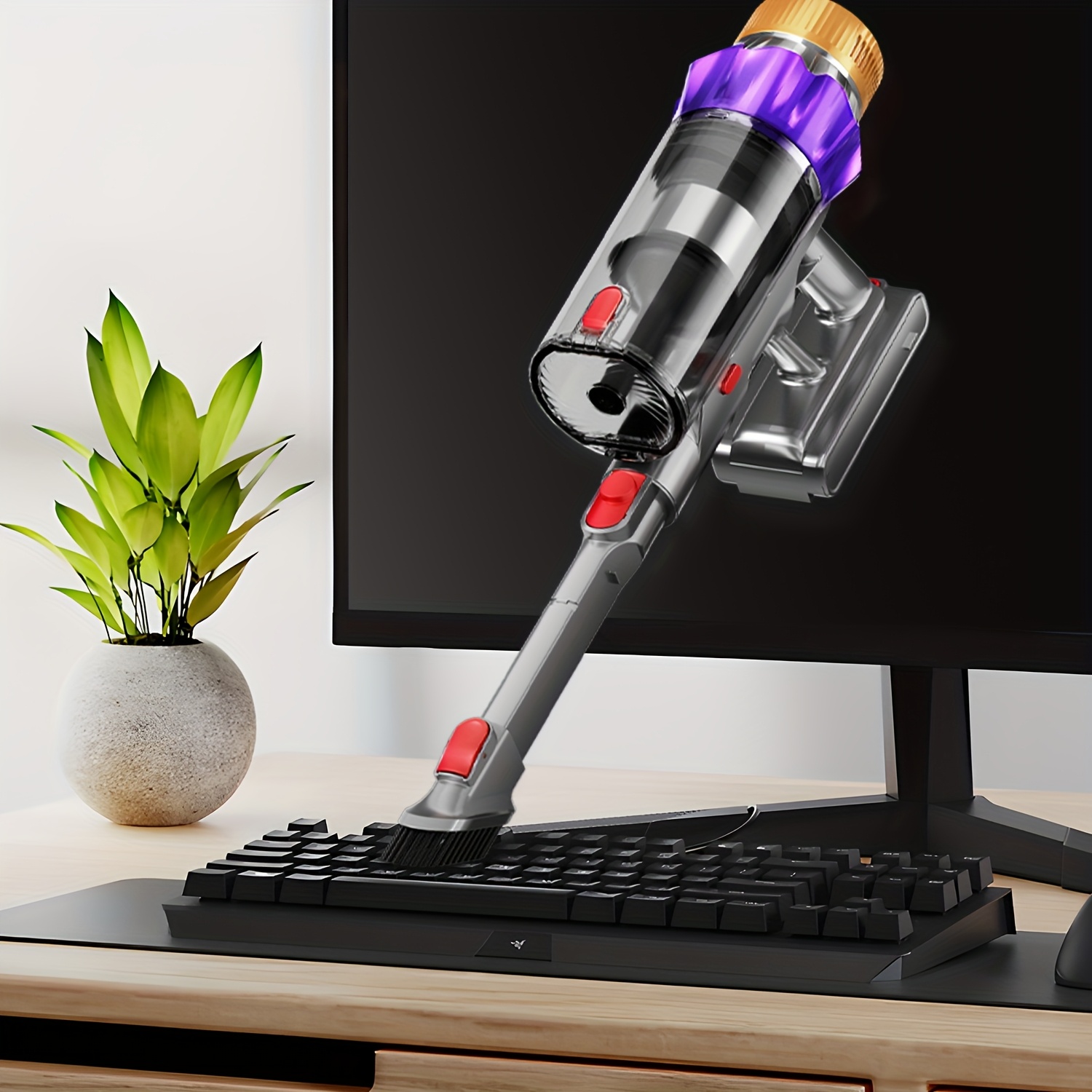 Airchros Snoerloze Stofzuiger, 38000pa/46000Pa Zuigkracht, LED Display