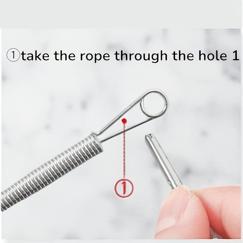 2pcs Heavy-Duty Spring Needle Threader and Love Card Set