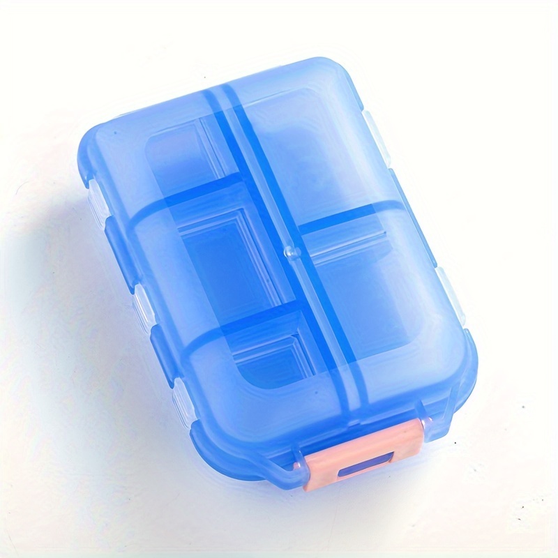 Travel pill storage box moisture-proof small medicine box for pocket wallet, daily medicine box, portable medication and vitamin holder container