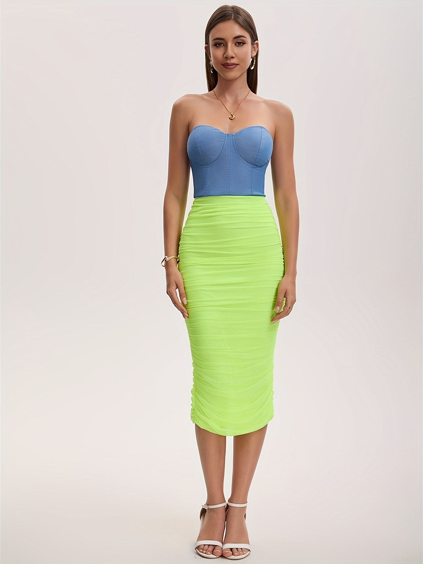 neon dress sold on Temu Japan