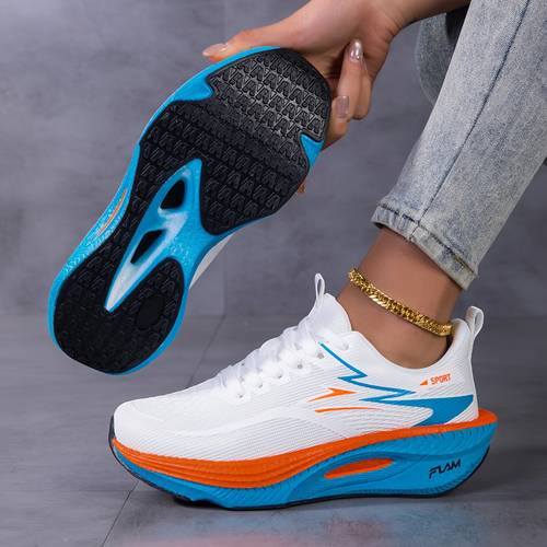sneakers mens color road running shoes carbon plate athletic shoes comfortable marathon racing shoes anti slip wear resistant outdoor casual sports hiking shoes mesh breathable mens trail running shoes badminton tennis shoes soft