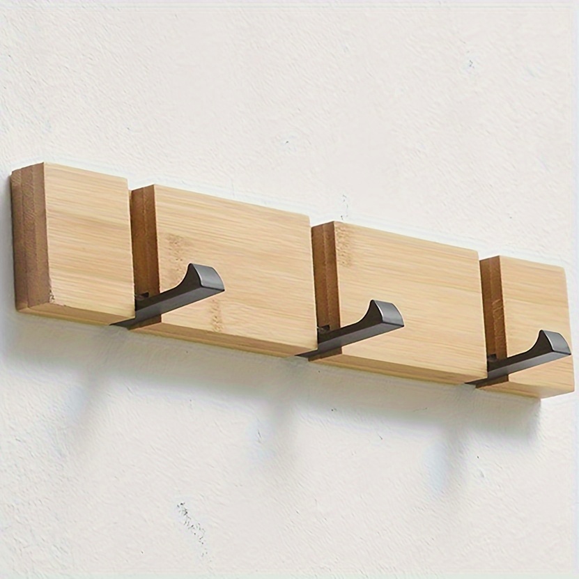 Wooden Perforated Wall Hooks Wall Mounted Wooden Hooks Coat - Temu Canada