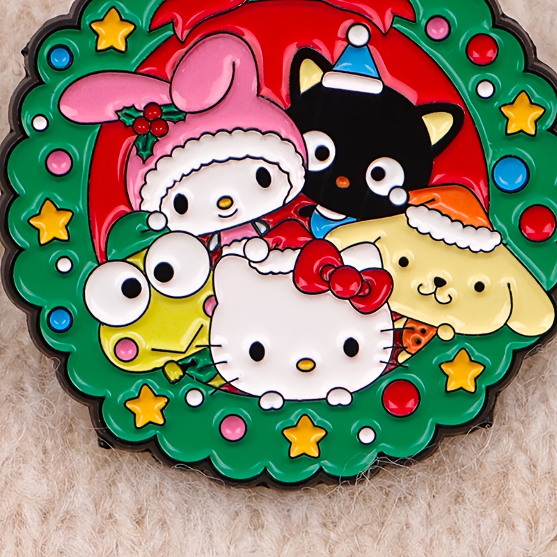 

(authorized) Sanrio Lapel Enamel And Brooches For Backpacks Decoration For Christmas Gifts 1pc