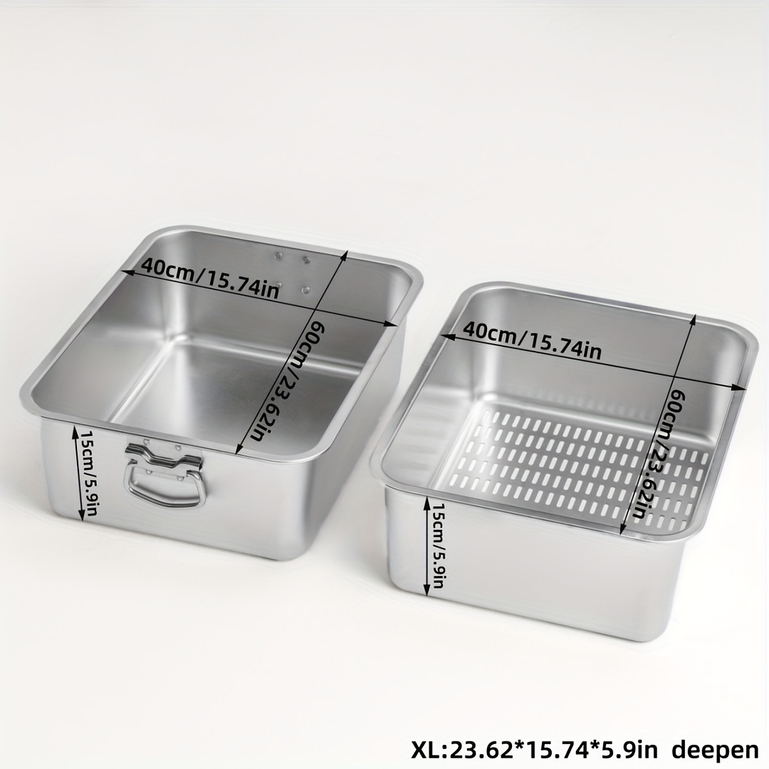 Image of Easy To Clean Double-layer Stainless Steel Cat Litter Box Toilet, Suitable For Cat Litter.