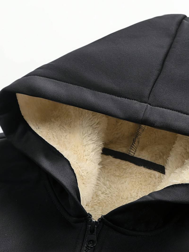 Sweat à Capuche Homme Semi-zippé - Style Vintage, Couleur Unie, Poche Kangourou (décontracté, Extérieur)