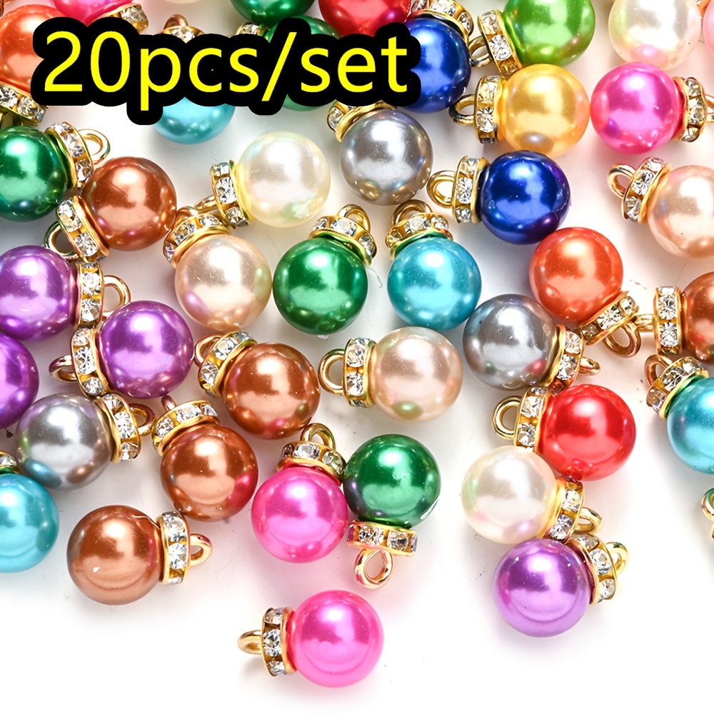 Image of 20pcs Pipitree Vintage Beads - Round Charms Suitable For Making, Necklace & Earring Crafting, Lapidary Arts, Costume & Fine Jewelry - 20pcs Pack