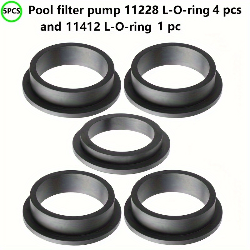

Pool 11228 11412 L Shape O Ring Rubber Gasket Replacement For Sand Filter Pump Motor Seal Repair Kit Parts (4pcs 11228 + 1pc 11412)