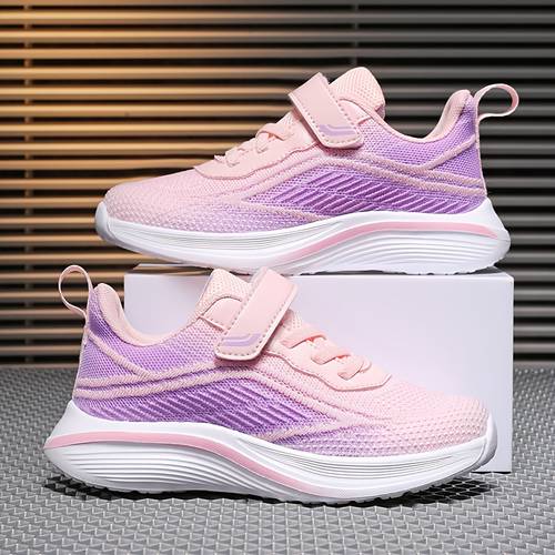 trendy brand girls shoes for middle and older kids mesh breathable sports casual running shoes jogging shoes for girls