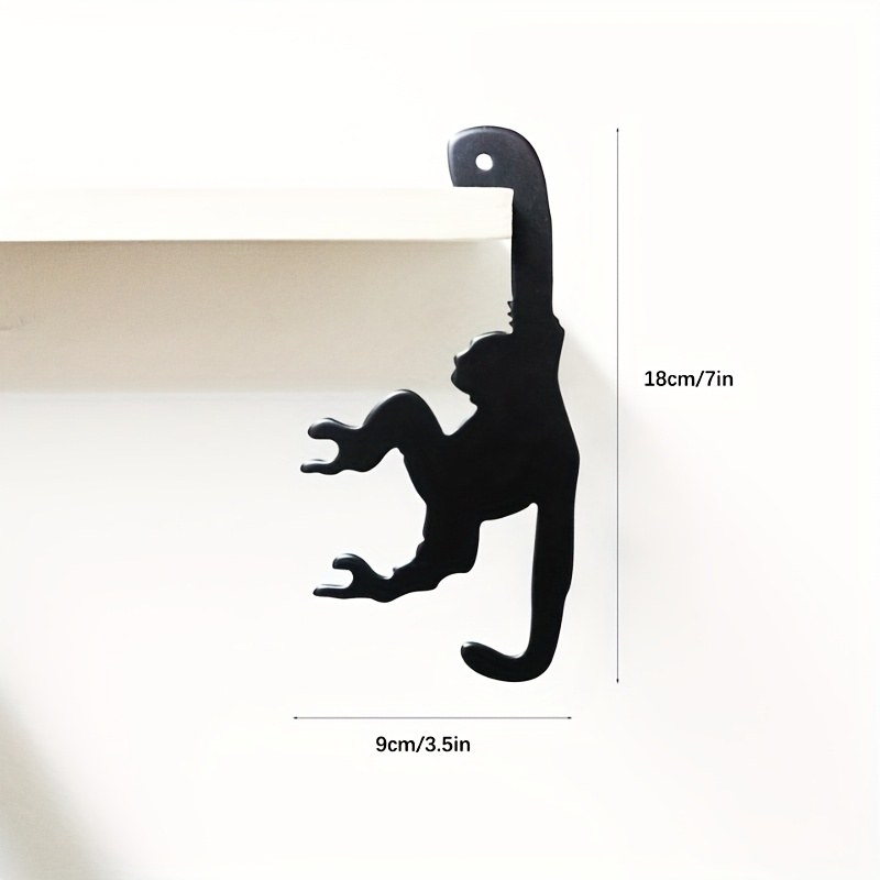 Cast Iron Monkey Hook-fashion Wall Hanging Decoration-style Storage, Suitable Kitchen, Bathroom And Porch-multi-functional , Practical Hook, Utility Hooks