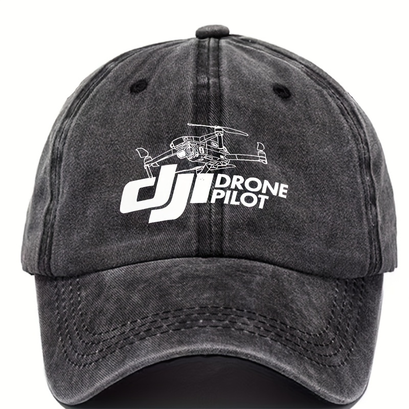 

Dji Drone Pilot Baseball Cap - Black With , Sun Protection For Outdoor Sports & Hiking, Perfect Gift For Drone Enthusiasts, Drone Accessories