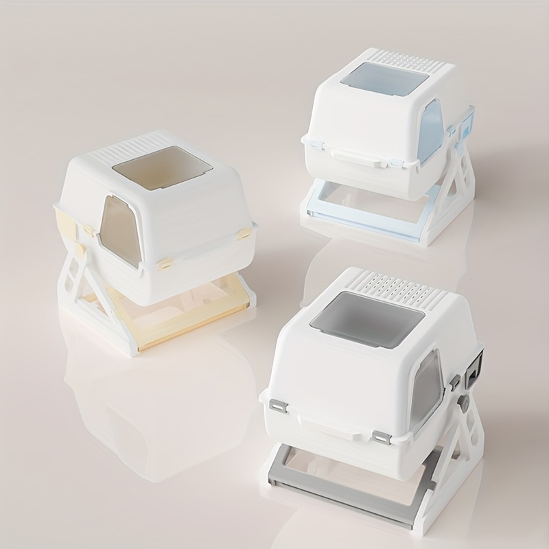 new upgrade semi automatic litter box flip tumble 3 second - Temu