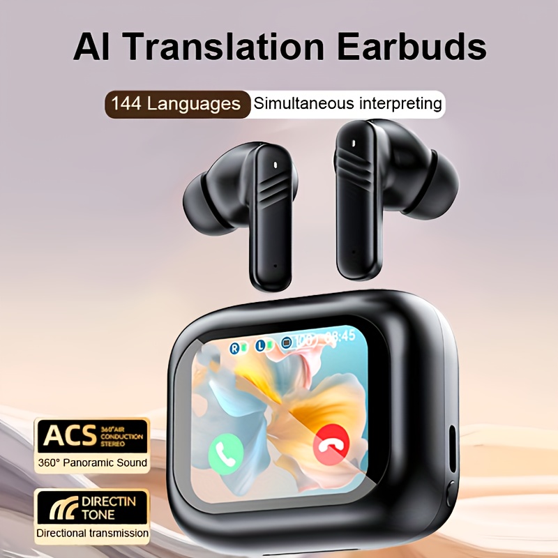 ai translation headphones anc wireless earbuds with 144 languages real time translation suitable for travel business and work Product details 3