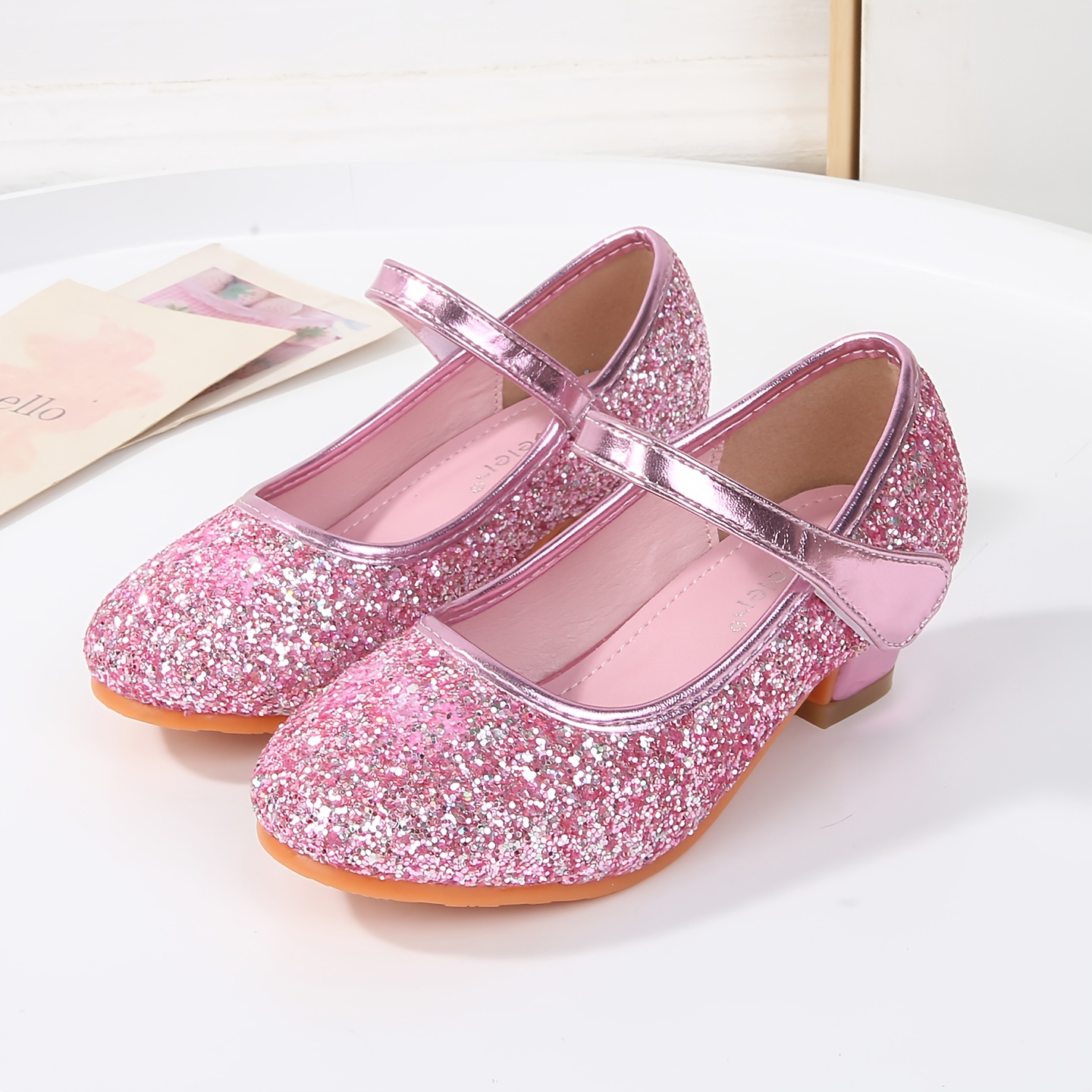 Princess Blue Glitter Sequin Shoes For Girls Kids Princess Shoes Sold On  Temu United States