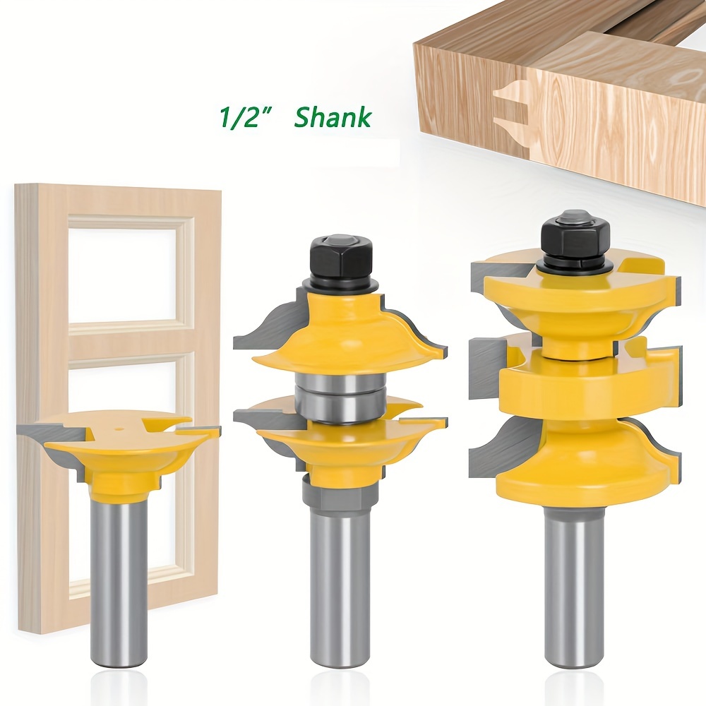 

Woodworking Milling , 1/2 3 Router Set, Frame Set For And Frame Wood Milling