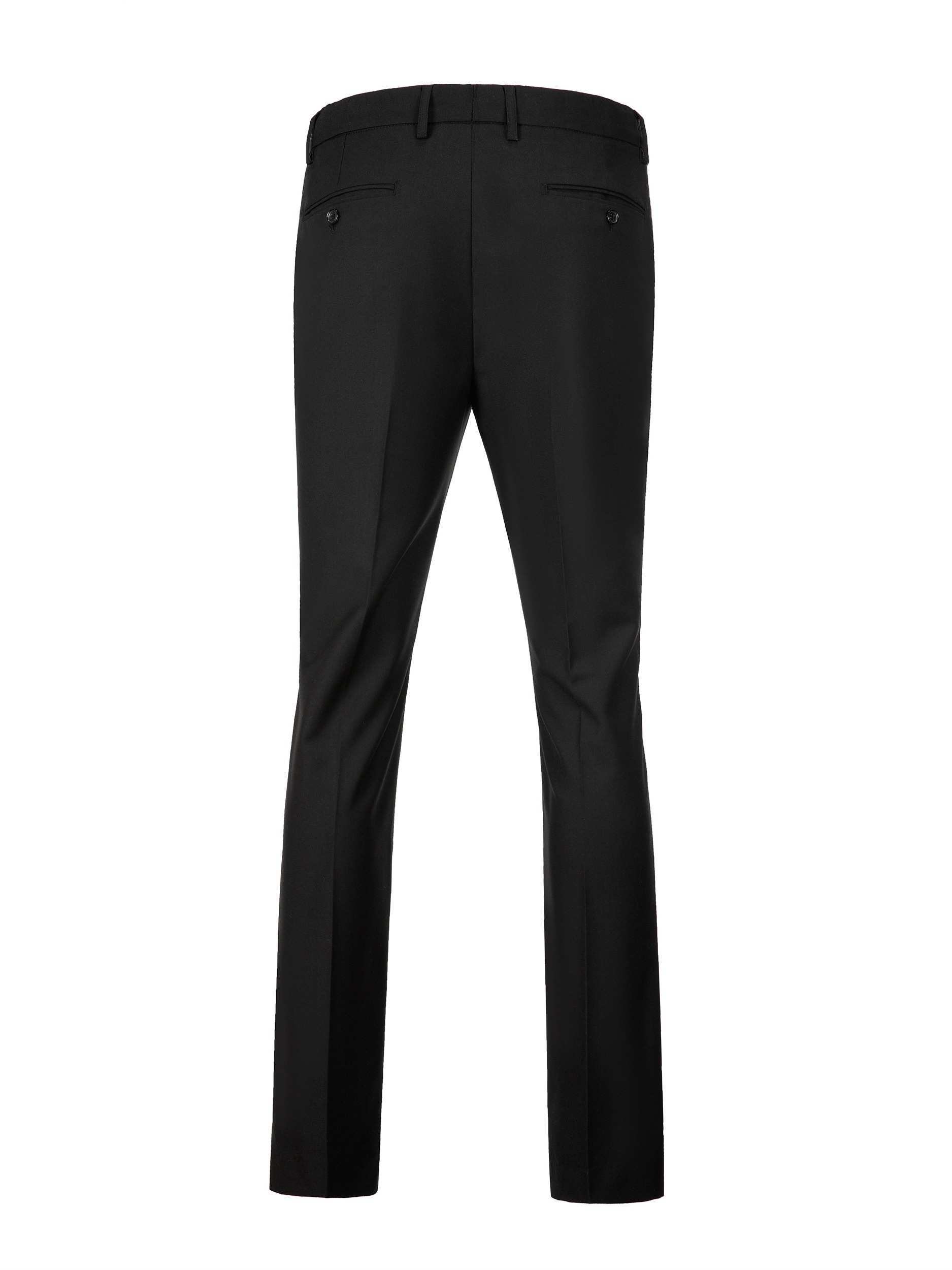 aLL Plus Size Women Black Regular Fit Solid Formal Trousers