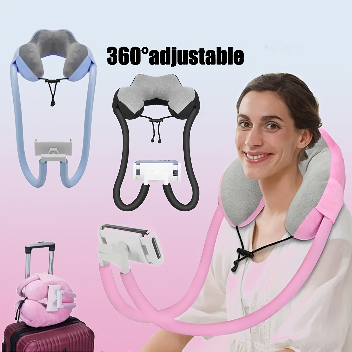 U-shaped neck protection pillow, bedside pillow, foreign trade travel pillow, mobile phone pillow, internet celebrity, same lazy phone holder