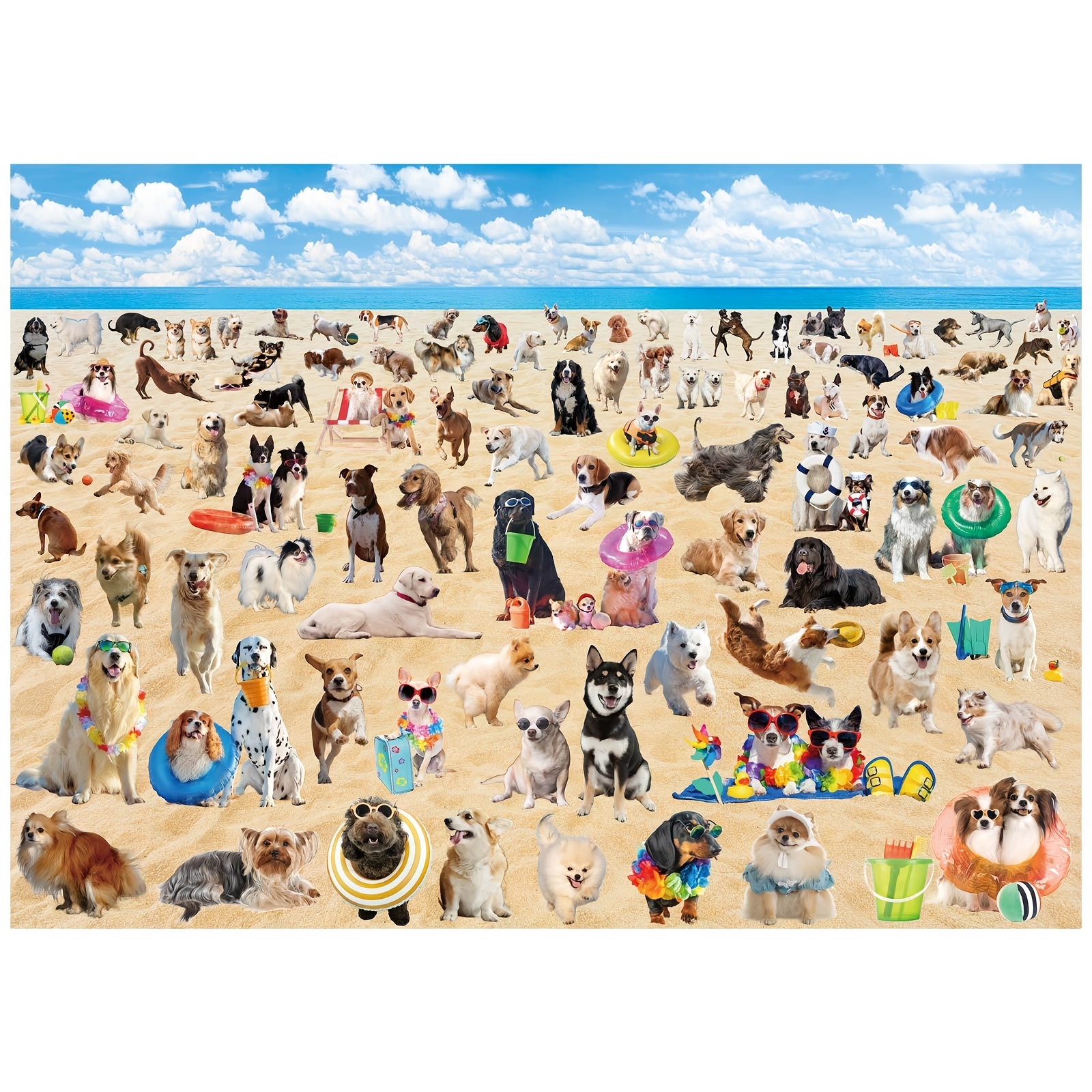 

1000pcs For Adults Dog Jigsaw Puzzles Puzzles Pooping Puppies Puzzles For Adults Funny Animal Jigsaw Puzzles For Christmas Home Gift(dog)