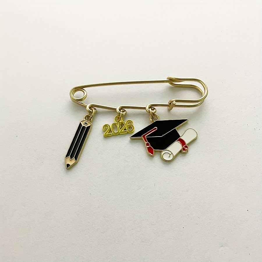 TEMU 1 Regalo de Temporada de Graduación: Broche con de Bata y Banda de Doctorado