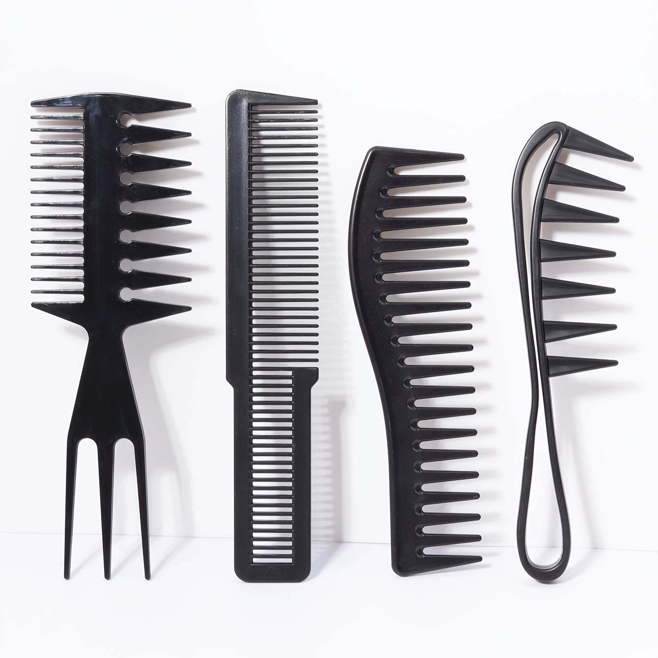 

Tooth Combs Set - 2/3/4pcs Tooth Detangling Combs For Curly, , - Styling Plastic And Abs For And Use