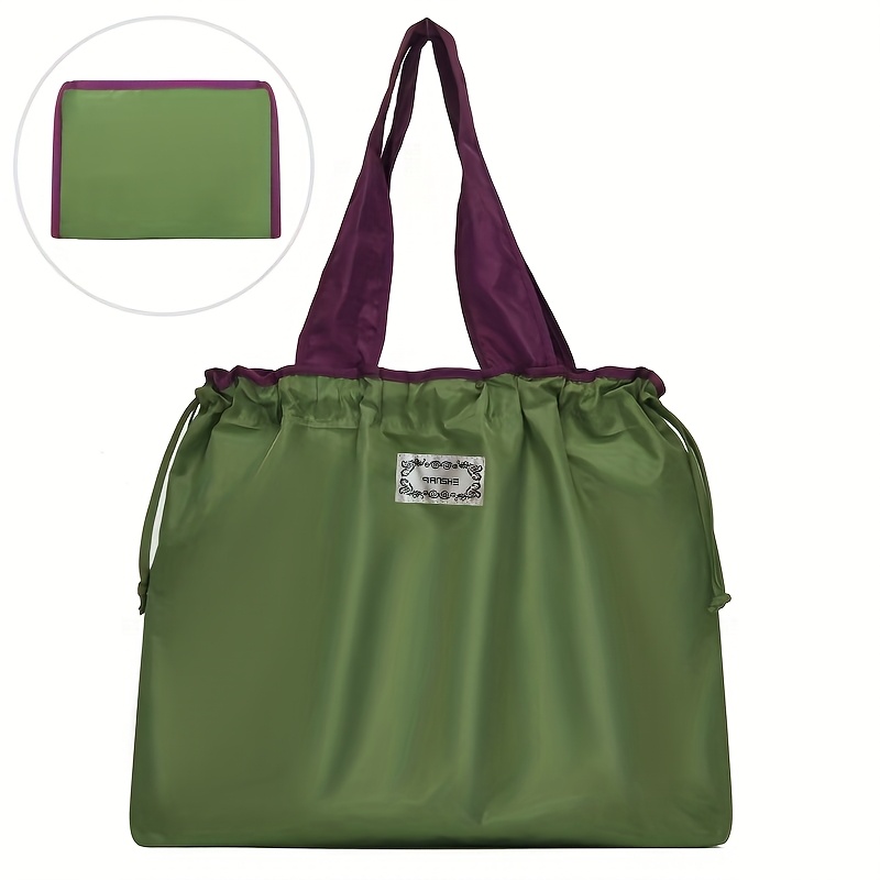 ZHYUAN 2-tlg. Einkaufstaschen Set - Faltbar & Waschbar Für Einkauf & Reisen