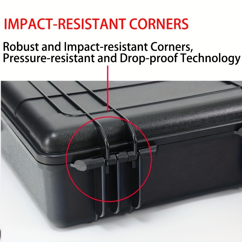 dji   4   storage case scratch resistant durable pvc   protective box with multi functional organizer ergonomic handle secure closure for 3 camera   black   storage case   scratchresistant material Product details 6