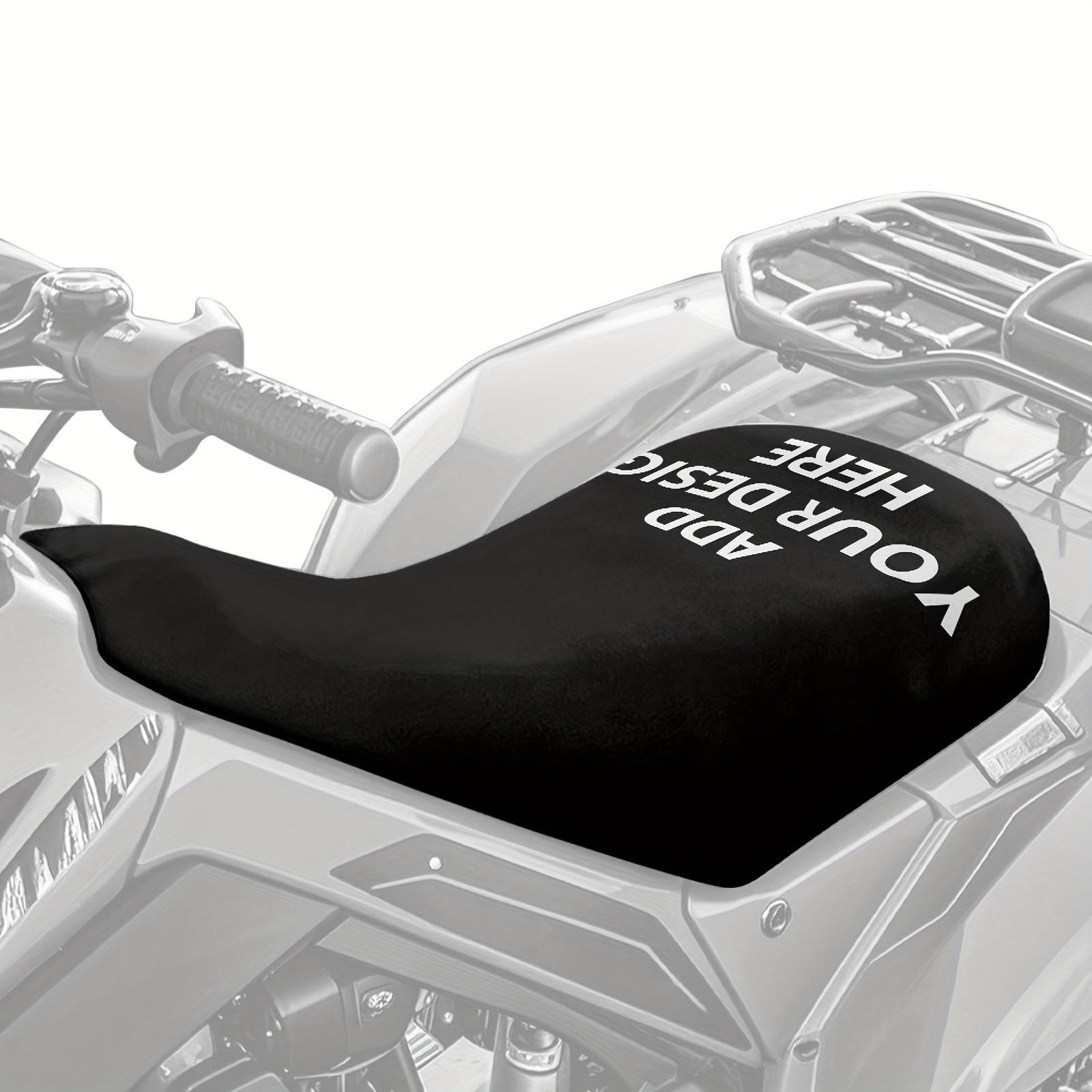 TEMU {" de Asiento Personalizada para ATV y Motocicleta con Foto"} AÑADE TU DISEÑO AQUÍ, Cojín Protector Solar para Vehículos Todoterreno, Reemplazo