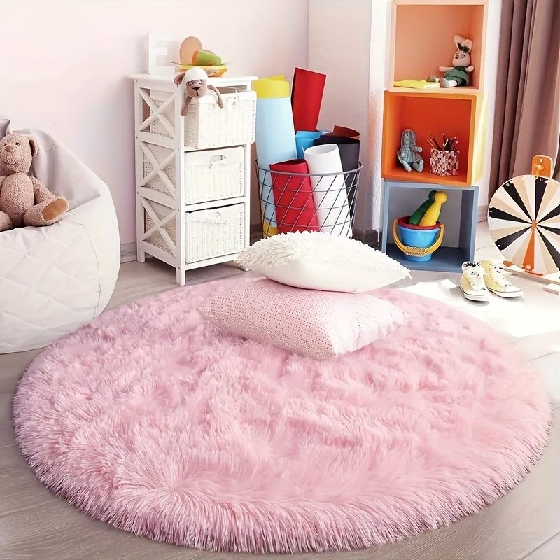 

Cozy Pink Area Rug - Plush, Non-slip & Stain-resistant For Living Room, Bedroom, And Balcony Decor