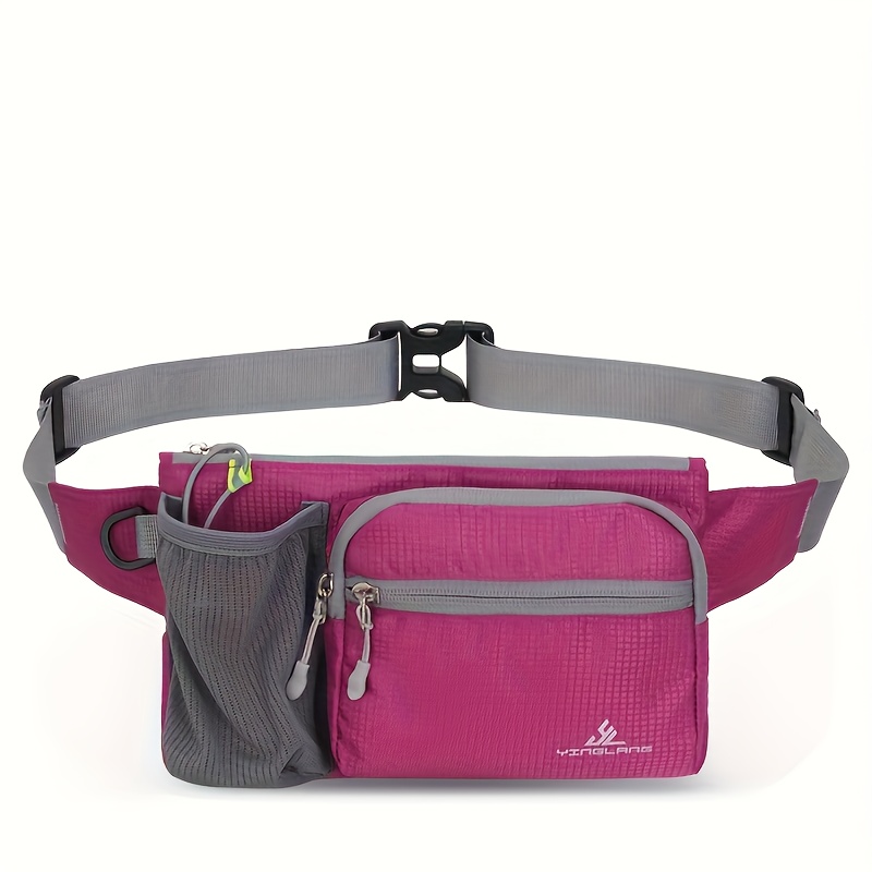 TEMU 1pc Sports Outdoor Casual Waist Pack Multi-functional Water Bottle Waist Belt Bag Waist Pouch For Jogging Fitness, Shopping, Hiking, Back To
