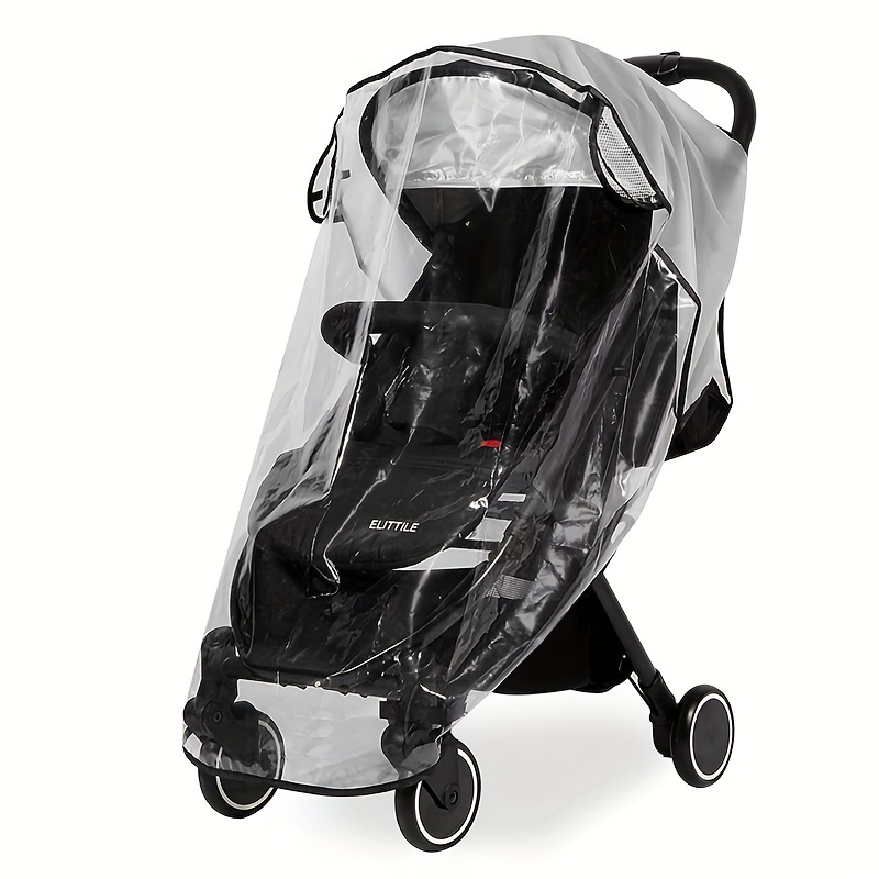 stroller rain cover windproof waterproof insect proof with   protection for   details 4