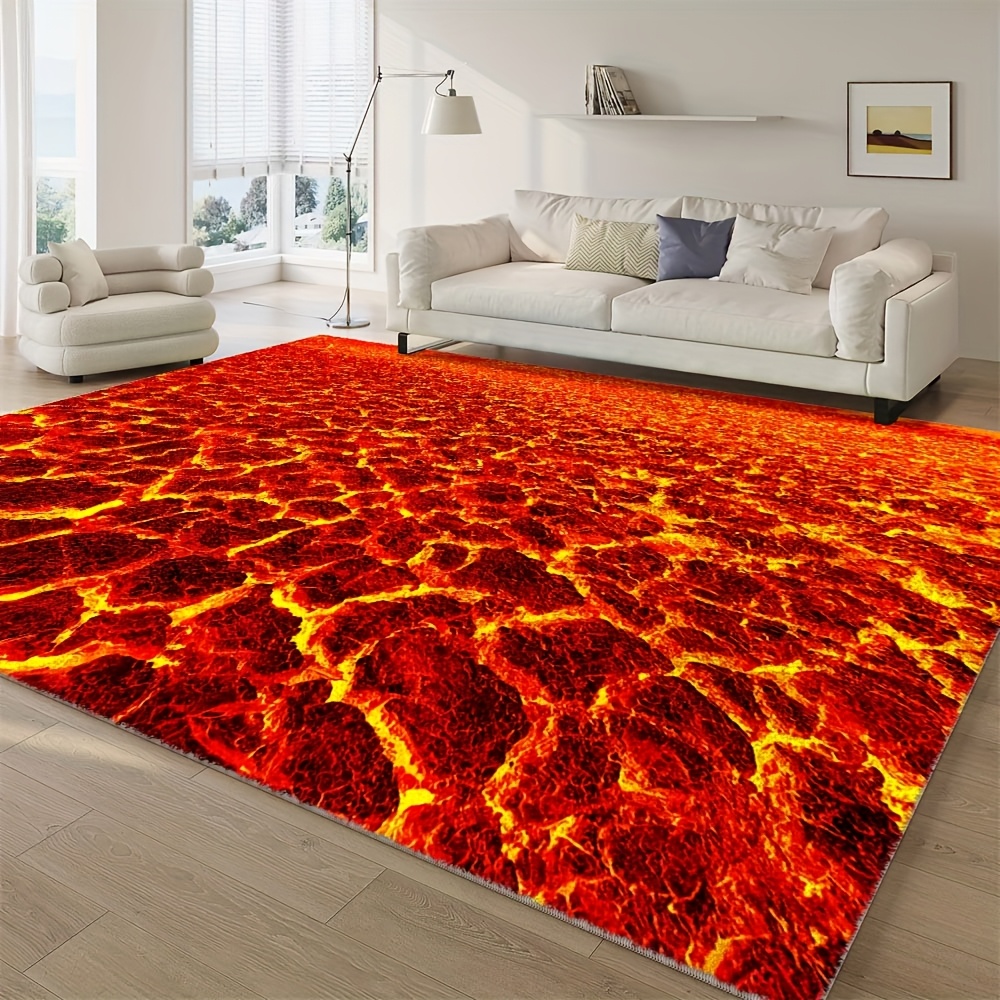 velvet ² minimalist entryway floor mat vibrant red orange Temu