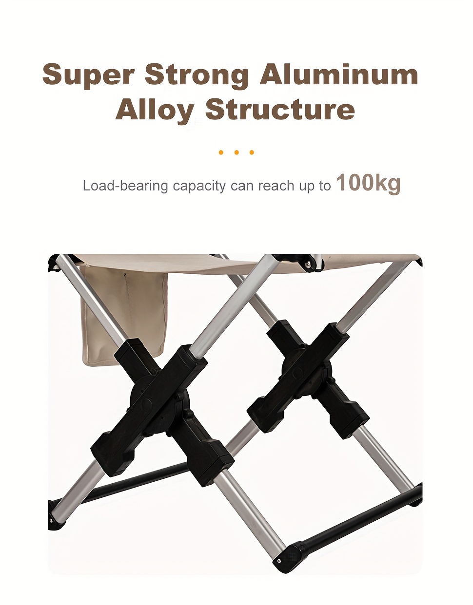 outdoor folding camping chair leisure chair back chair convenient and stable fishing chair light folding armchair suitable for outdoor camping travel dinner fishing leisure chair Product details 1
