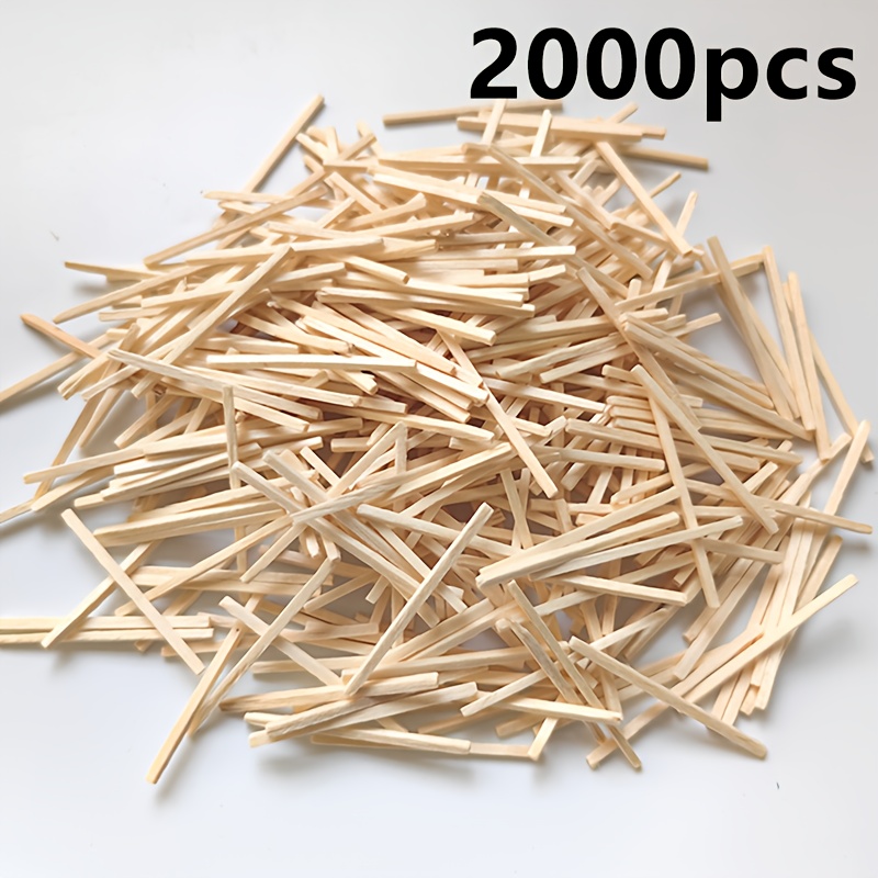 2000pcs Of 5cm/1.96 Inch Mini Birch Sticks, Suitable For Models And Woodworking Art Projects