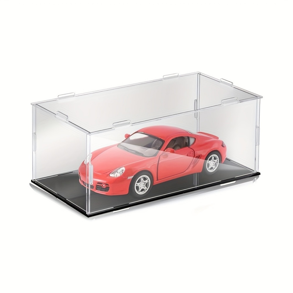 RNCOZE Caja de Exhibición de Coche de Juguete - 50 Piezas Transparentes de PVC - Organizador de Vehículos Modelo
